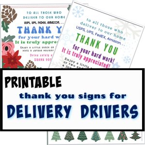 thank you delivery people posters