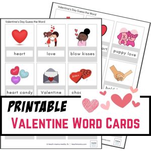 valentine's day word cards