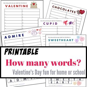 valentine's day 'how many words'
