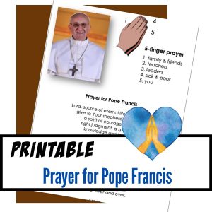 prayer for pope francis handout