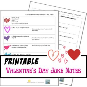 simple valentine joke notes