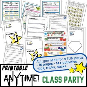 class party printables