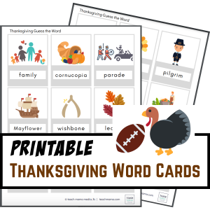 thanksgiving word card promos
