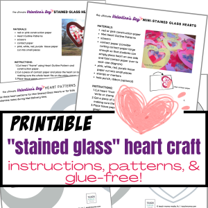 stained glass heart craft